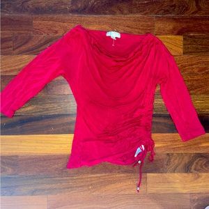 Michael Kors Red Slouched Top
